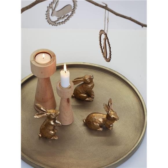 Gold Tray, Large Decorative Trays for Coffee Table, Ottoman, Farmhouse Tray - Picture 4 of 6